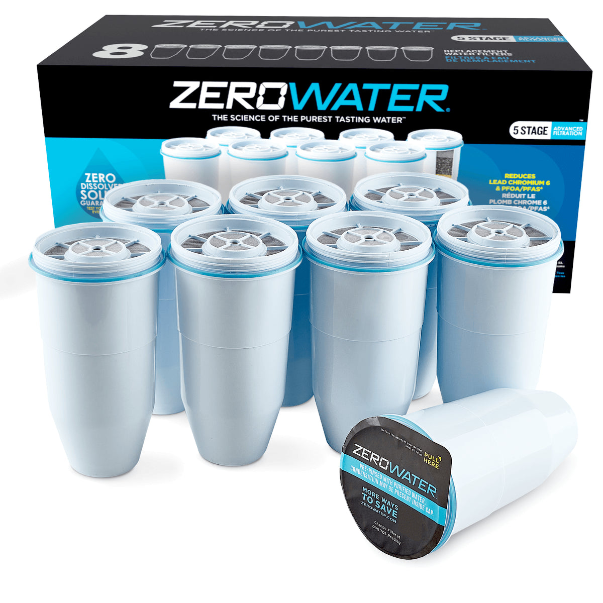 ZeroWater filter multi-pack to reduce total dissolved solids

